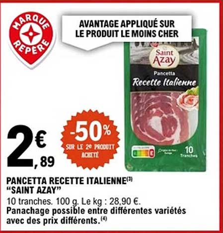 Saint Azay Pancetta Recette Italienne