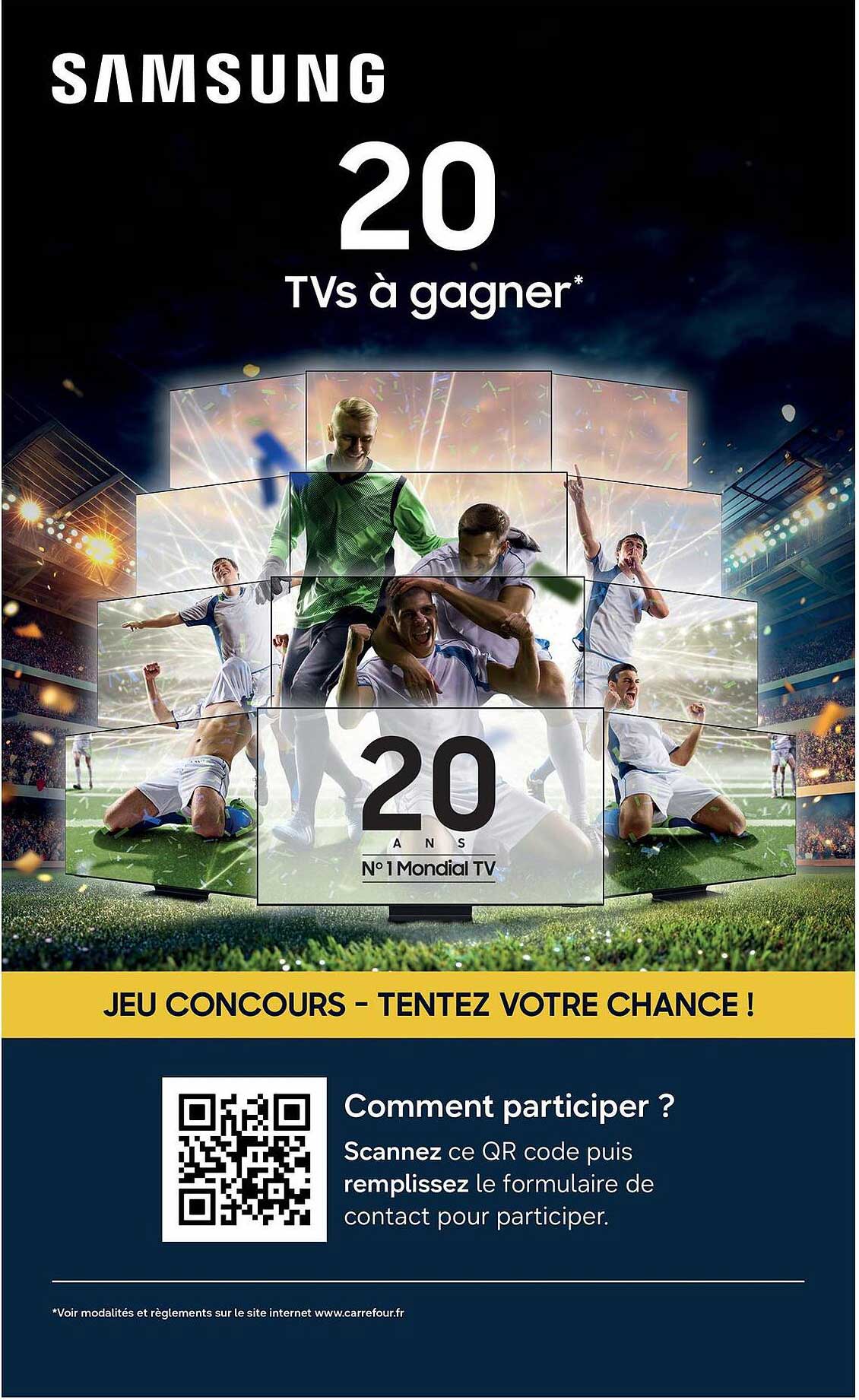 SAMSUNG 20 TVs à gagner