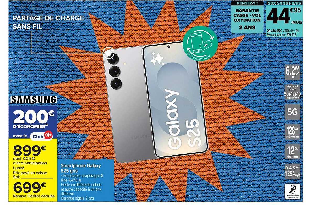Samsung Galaxy S25 gris