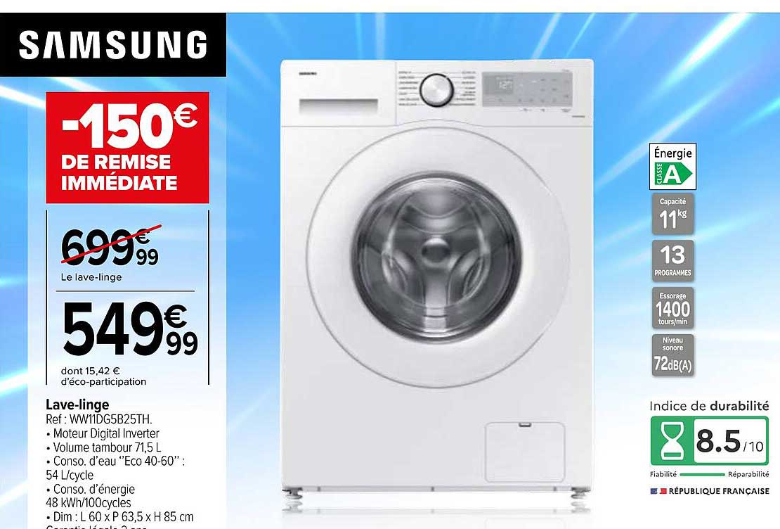 SAMSUNG Lave-linge