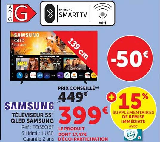 Samsung Téléviseur 55" QLED SAMSUNG