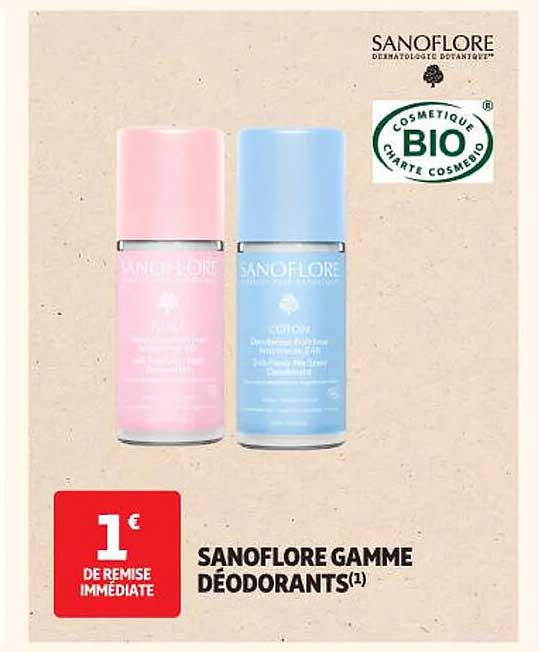 SANOFLORE GAMME DÉODORANTS