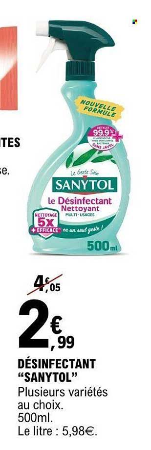 SANYTOL le Désinfectant Nettoyant