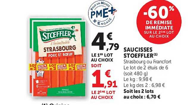 Saucisses Stoeffler