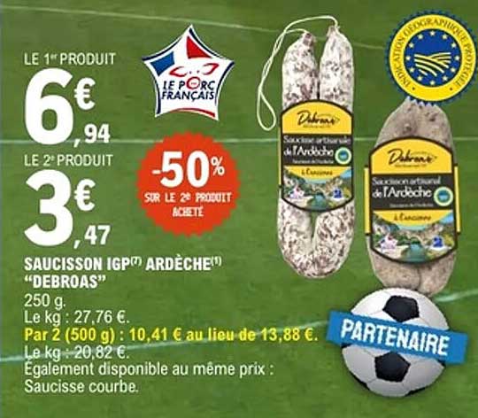 SAUCISSON IGP ARDÈCHE “DEBROAS”