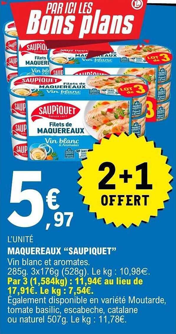 SAUPIQUET Filets de Maquereaux