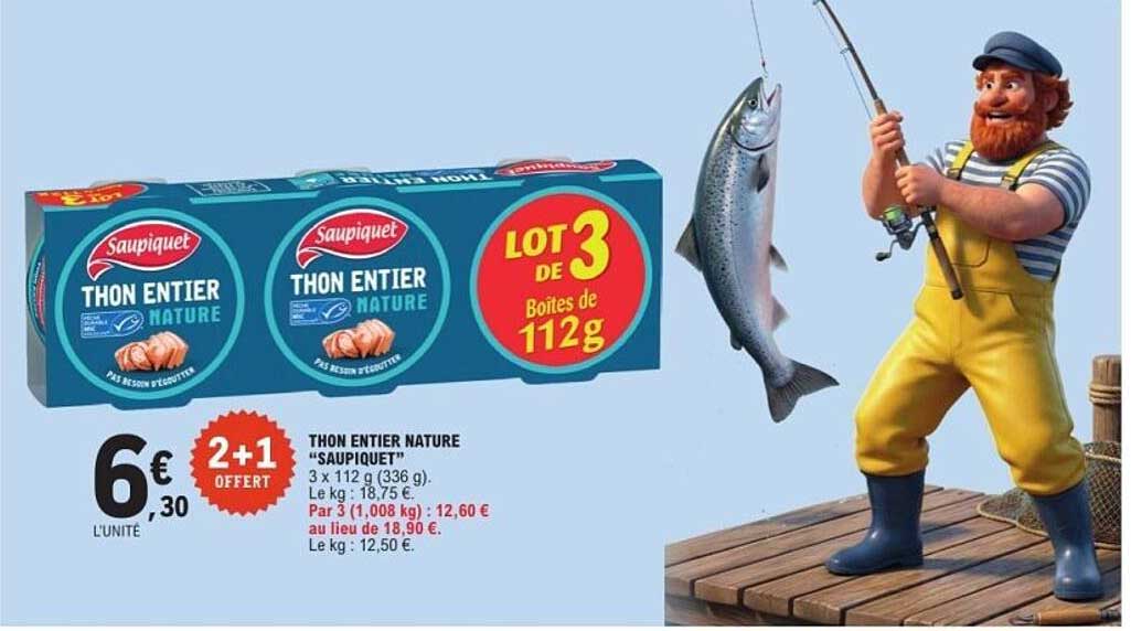 Saupiquet Thon entier nature