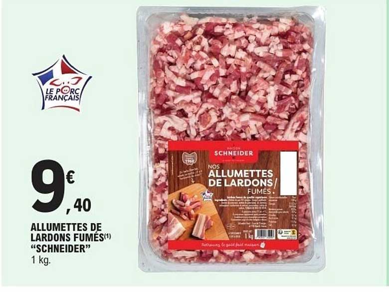 SCHNEIDER ALLUMETTES DE LARDONS FUMÉS