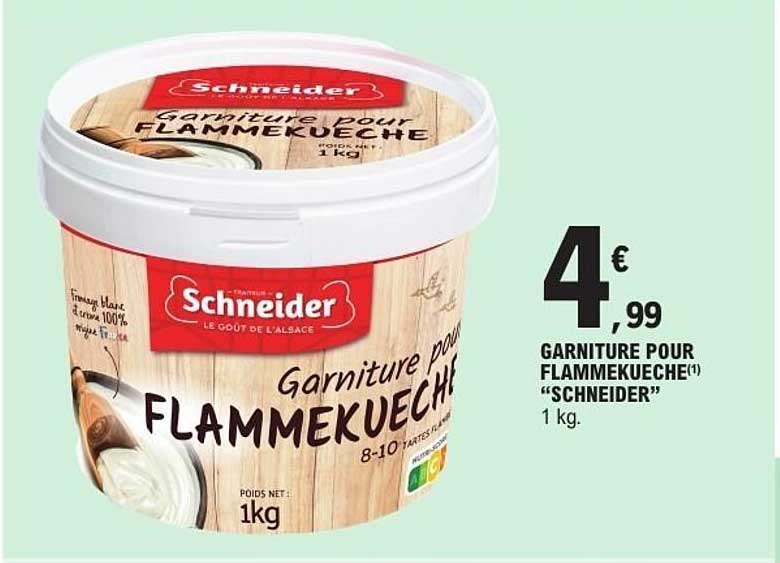 Schneider Garniture pour Flammekueche