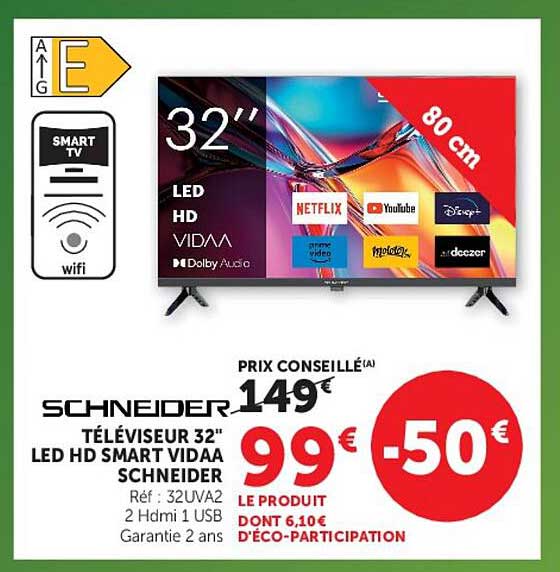 SCHNEIDER TÉLÉVISEUR 32
