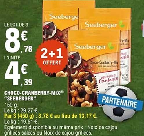 Seeberger Choco-Cranberry-Mix