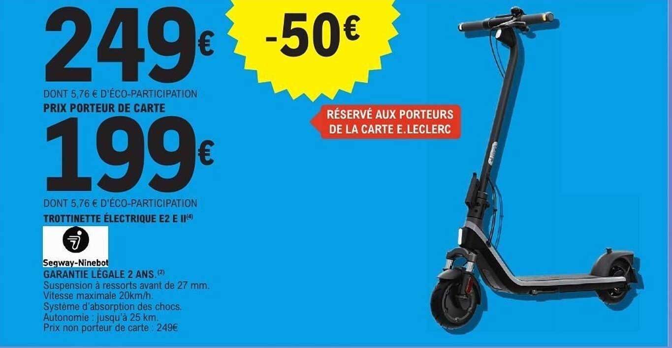 Segway-Ninebot Trotinette électrique E2 E II