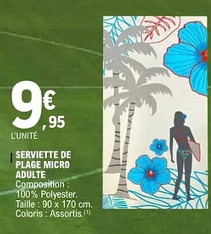 SERVIETTE DE PLAGE MICRO ADULTE