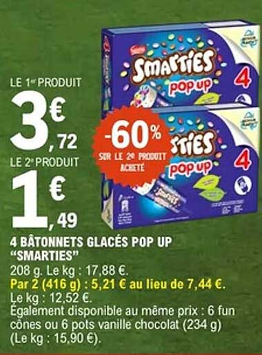 Smarties pop up