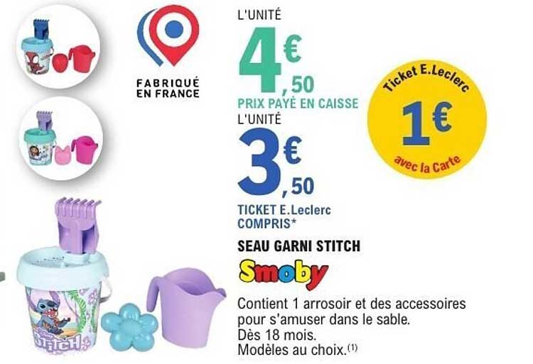 Smoby Seau Garni Stitch