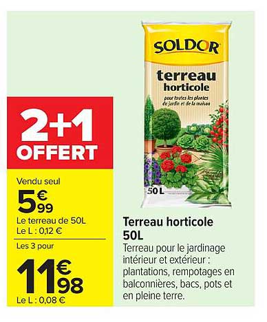 Soldor terreau horticole