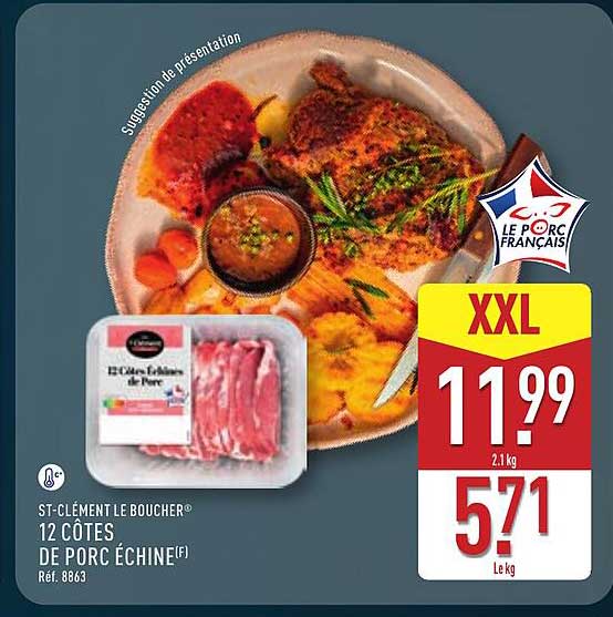 ST-CLÉMENT LE BOUCHER 12 CÔTES DE PORC ÉCHINE