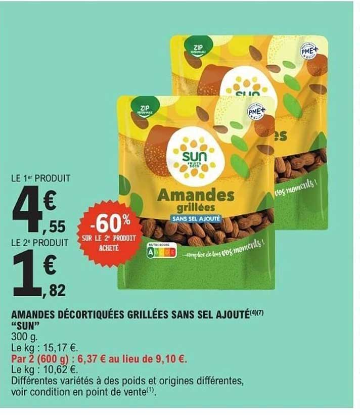 SUN Amandes grillées