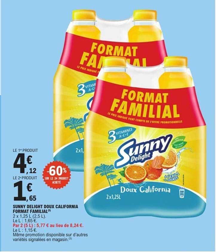 Sunny Delight Doux California
