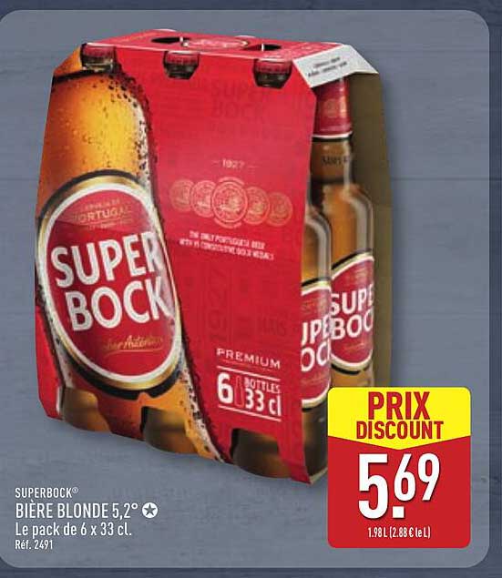 SUPER BOCK Bière Blonde