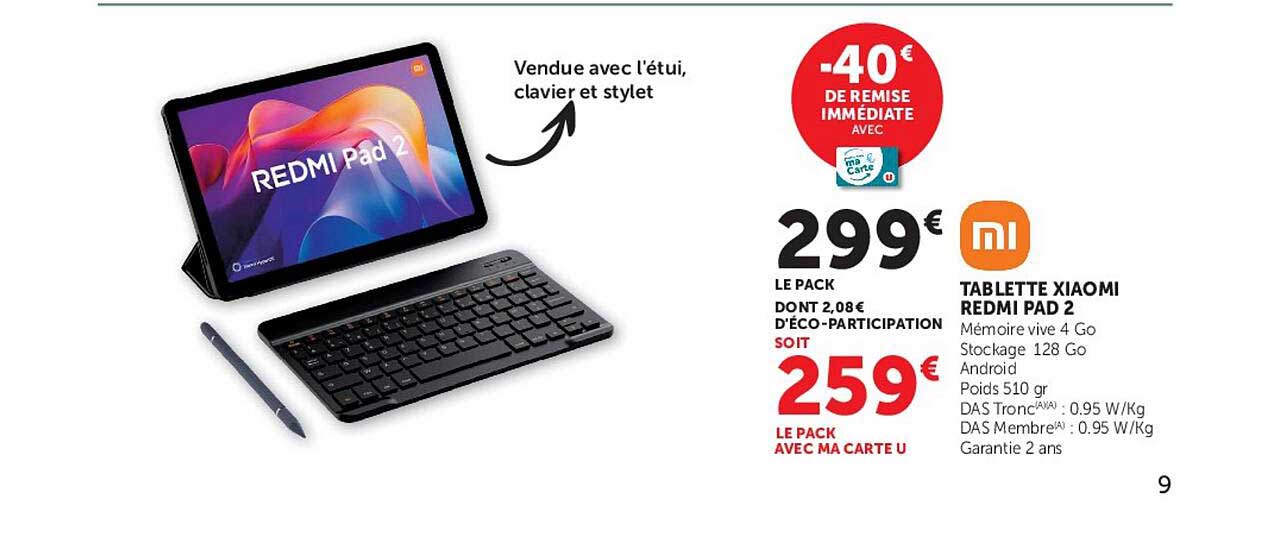 TABLETTE XIAOMI REDMI PAD 2