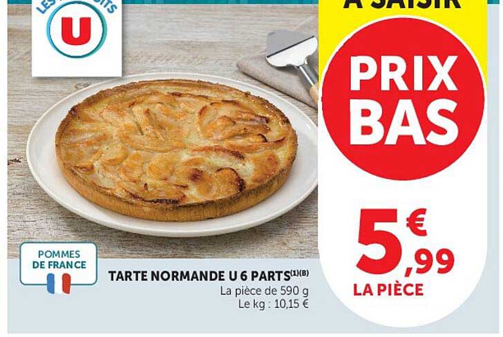 TARTE NORMANDE U 6 PARTS