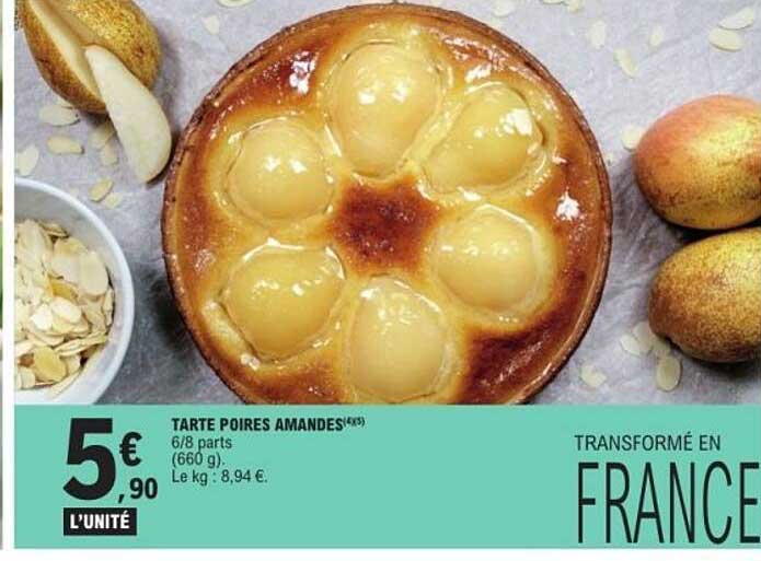 TARTE POIRES AMANDES