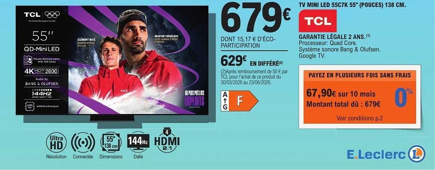 TCL 55" QD-Mini LED
