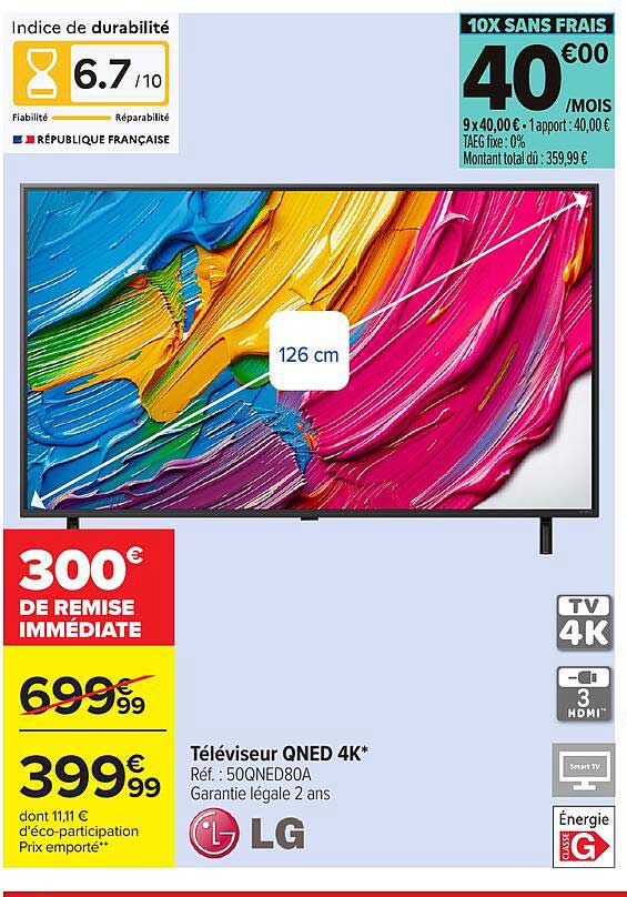 Téléviseur QNED 4K*
