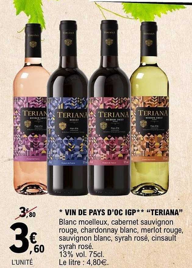 TERIANA VIN DE PAYS D’OC IGP