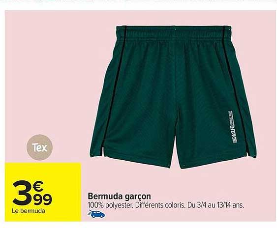 Tex Bermuda garçon
