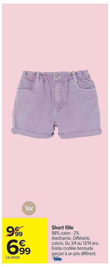 Tex Short fille