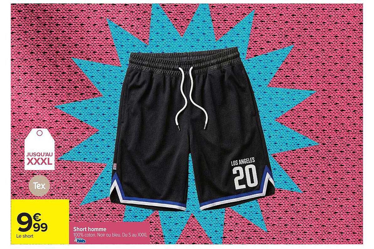 Tex Short homme