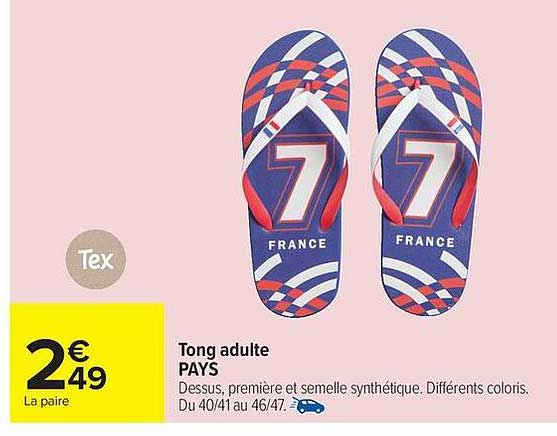 Tex Tong adulte PAYS