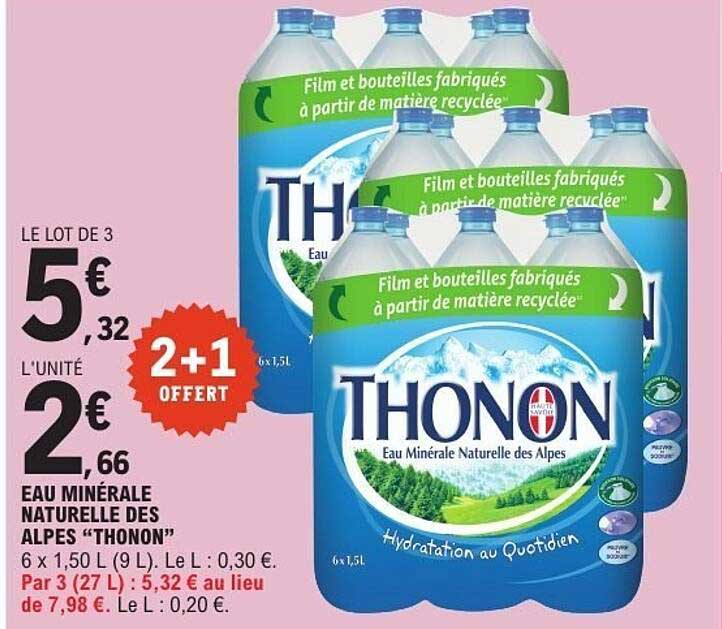 THONON Eau Minérale Naturelle des Alpes