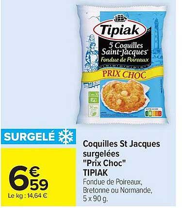 Tipiak Coquilles St Jacques