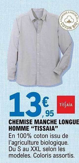 Tissaia Chemise manche longue homme