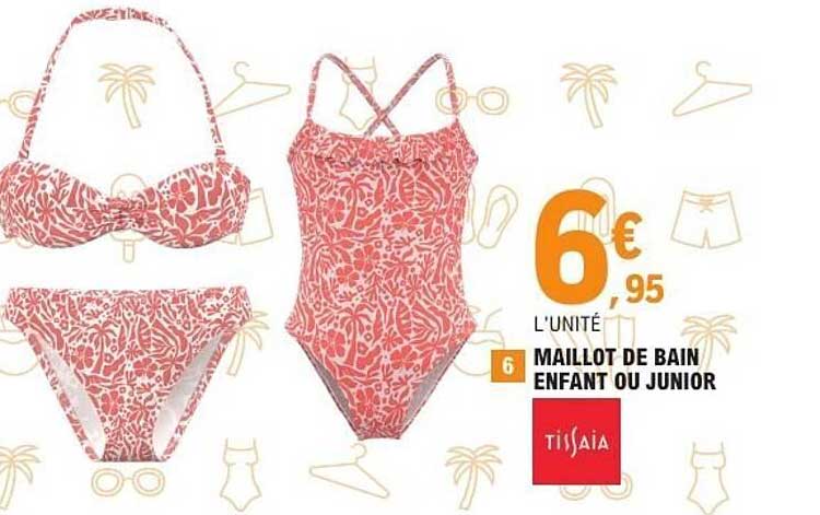 Tissaia Maillot de bain enfant ou junior