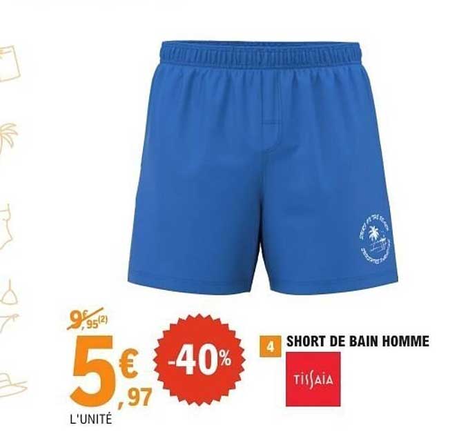 Tissaia SHORT DE BAIN HOMME