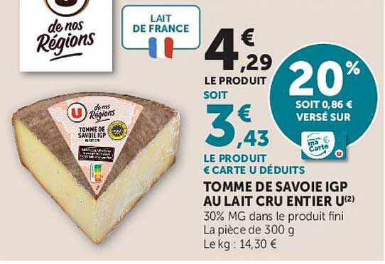 Tomme de Savoie IGP