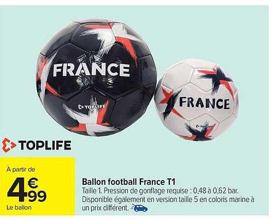 Toplife Ballon football France T1