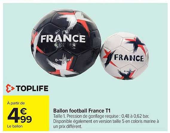 TOPLIFE Ballon football France T1