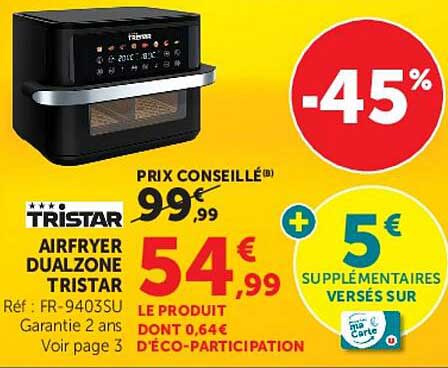 TRISTAR AIRFRYER DUALZONE