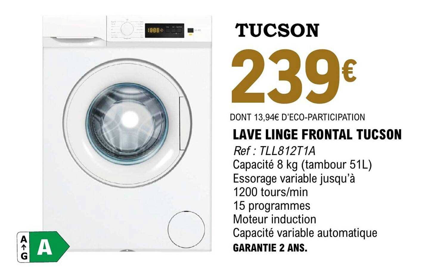 TUCSON LAVE LINGE FRONTAL