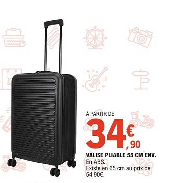 VALISE PLIABLE 55 CM ENV