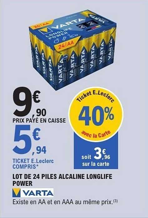 VARTA LONG LIFE POWER