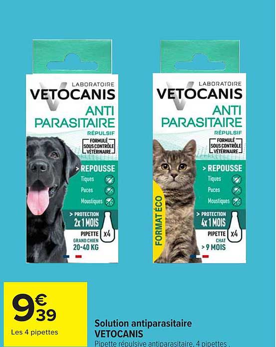 VETOCANIS ANTI PARASITAIRE