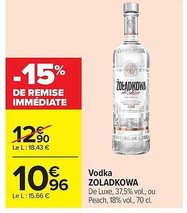 Vodka ZOLADKOWA De Luxe