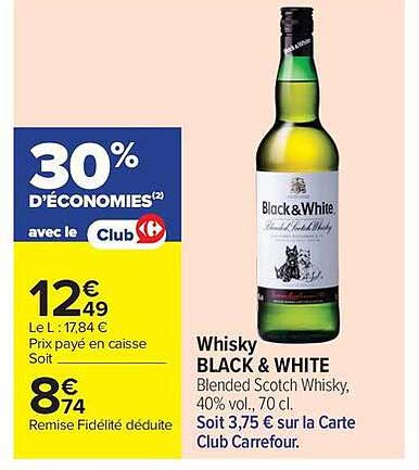 Whisky BLACK & WHITE