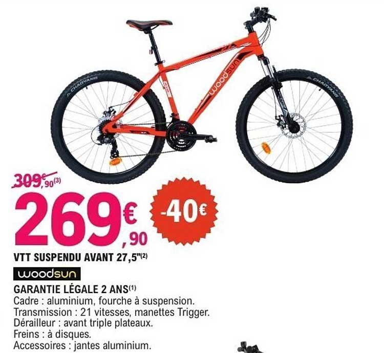 Woodsun VTT suspendu avant 27,5